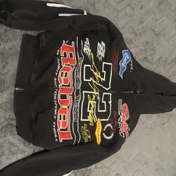 RSQ Boys Moto Oversized Zip-Up Hoodie