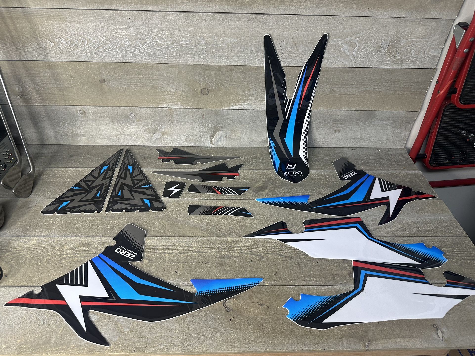 Zero Motorcycles FX FXS Blackbird Racing Sticker Decal 12 Piece Set Italy