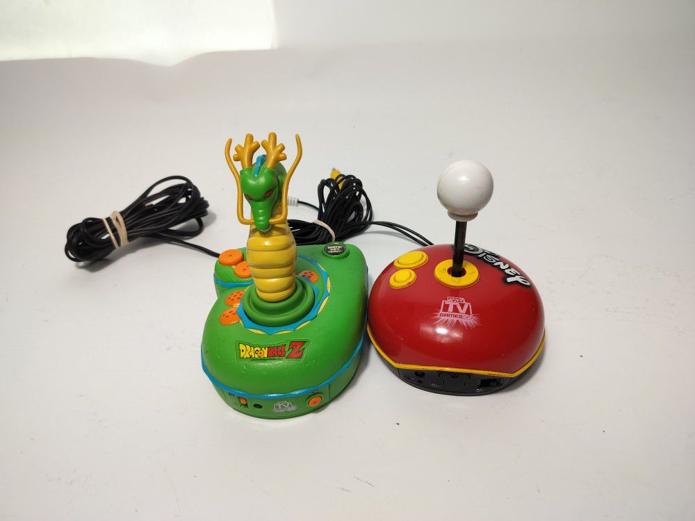 2005 Dragonball Z & 2004 Mickey Mouse Plug N Play Game TV Jakks Pacific TESTED 