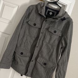 Wool/polyester Jacket Hoodie