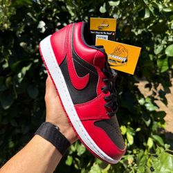 Jordan 1 Low ‘Reverse Bred’ Men / Women Sizes Sneakers / Shoes