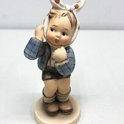 Rare Vintage Goebel Hummel Boy With A Toothache Figurine Sculpture Decor Porcelain 