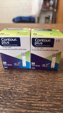 New-Contour plus blue glucose test strips