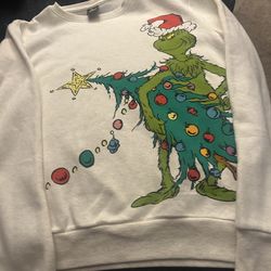 Grinch Sweatshirt, Size L