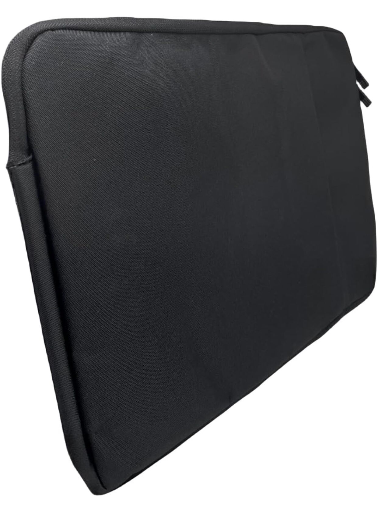 Basics 14-Inch Laptop Sleeve with grey Handle, Protective Case with Zipper - Black