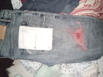 3 Pairs Of Jeans Purple Jeans, Forever 21,And Michael Kors All Size 32 And Good Condition No Stains