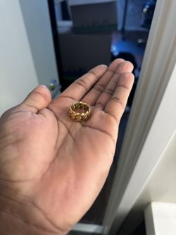14k Gold Plated Handmade Cuban Link Ring