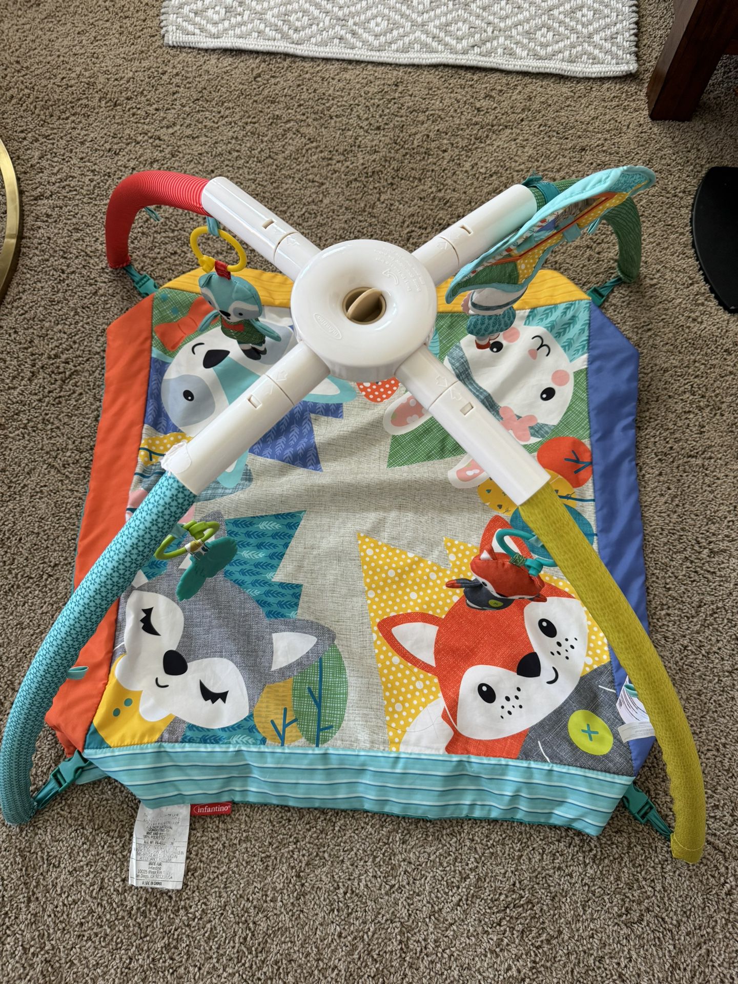 Infant Play Gym With Mirror And Toys