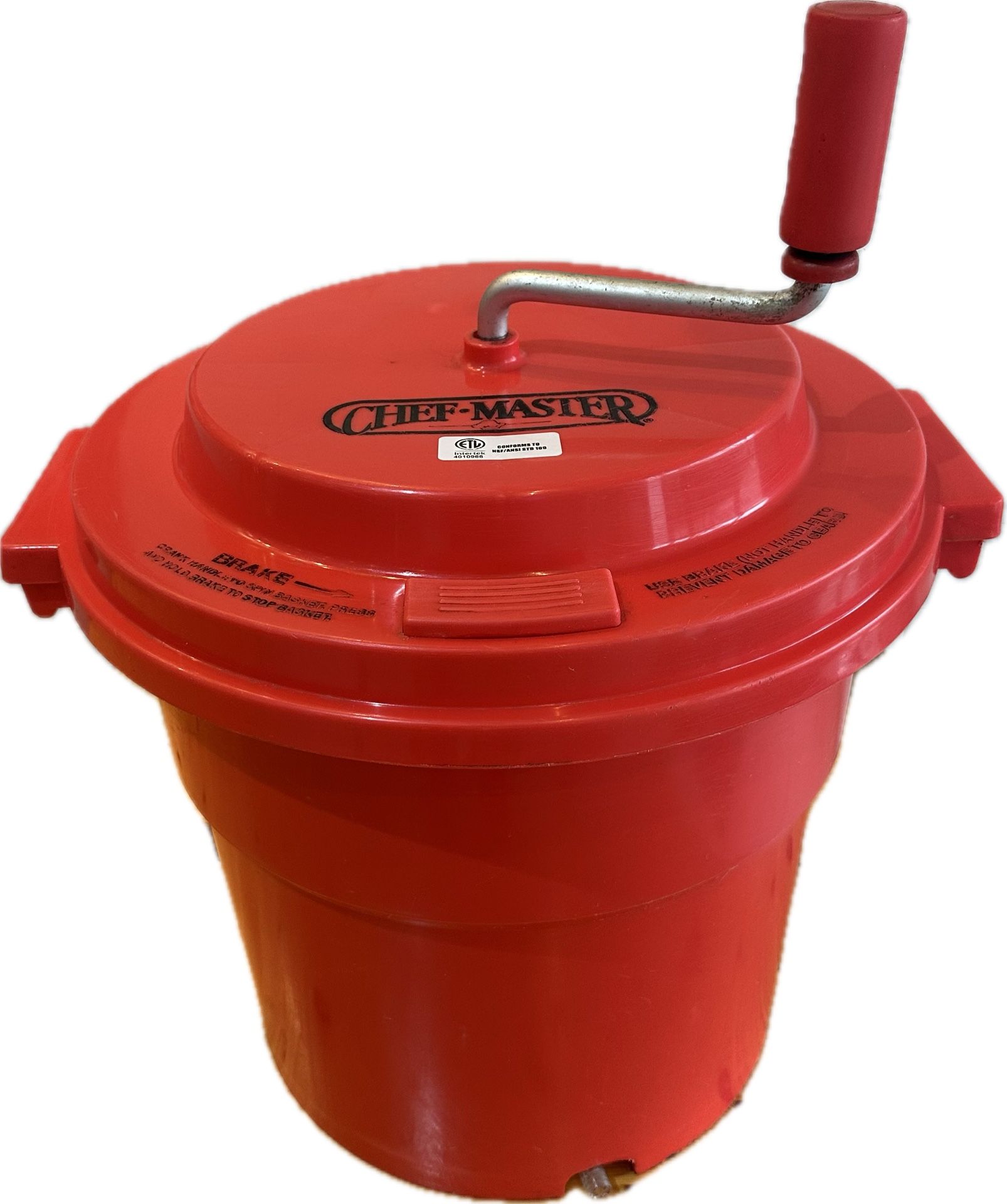 Chef Master 5 Gallon Commercial Salad Spinner / Lettuce Dryer