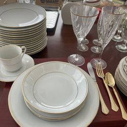 Huge Scent Of China, Crystal Gold, Plated Flatware