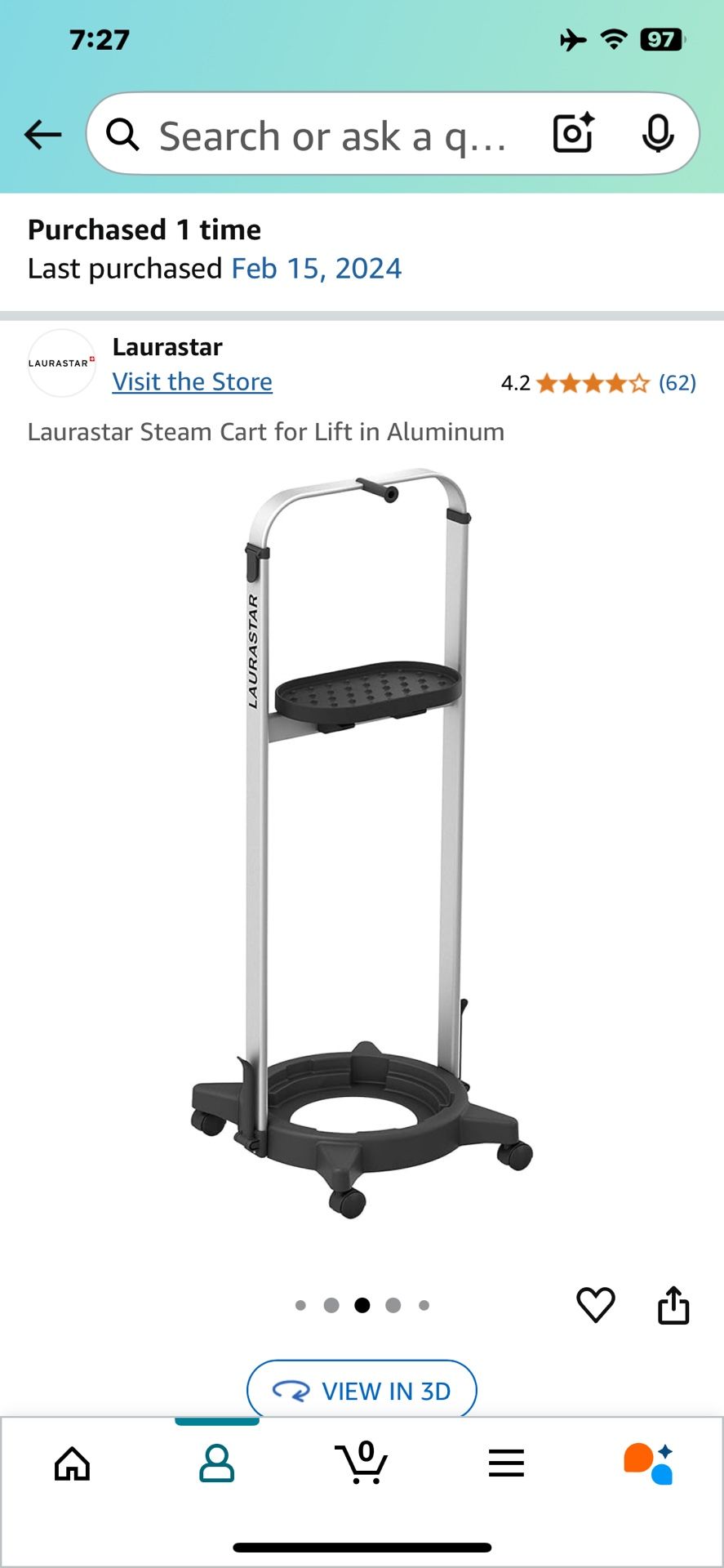 steam cart only