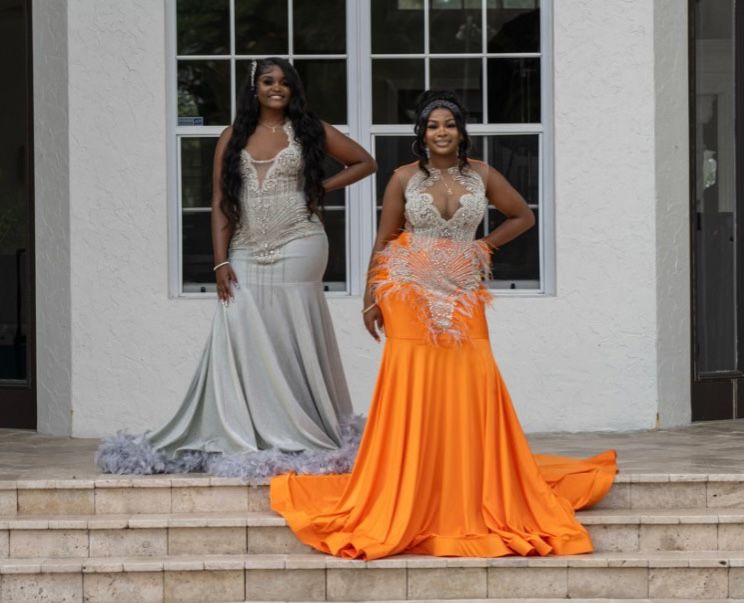 Silver Prom Dress