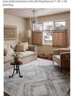 Loloi Hollis Collection HOL-05 Mist/Natural 7'-10" x 10' Area Rug