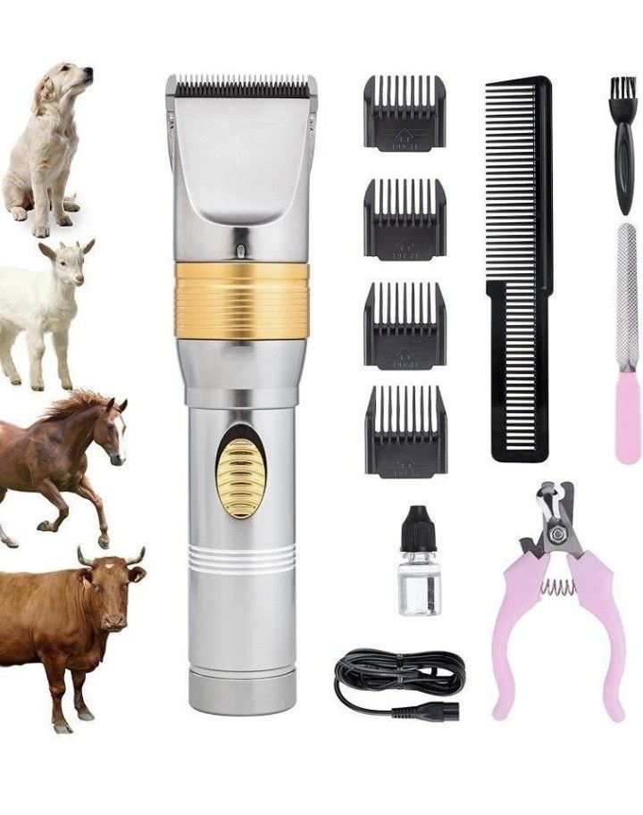 Professional Pet Hair and Nail Clippers Kit with Comb