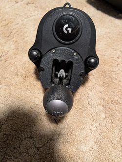 Logitech racing simulator with gated shifter mod