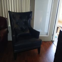 Cobalt Blue Wingback Chair paid 500, 60 bucks, Need Gone.