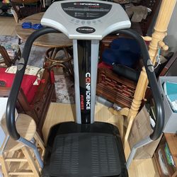 Confidence Fitness Whole Body Vibration Platform Trainer Fitness Machine with Arm Straps