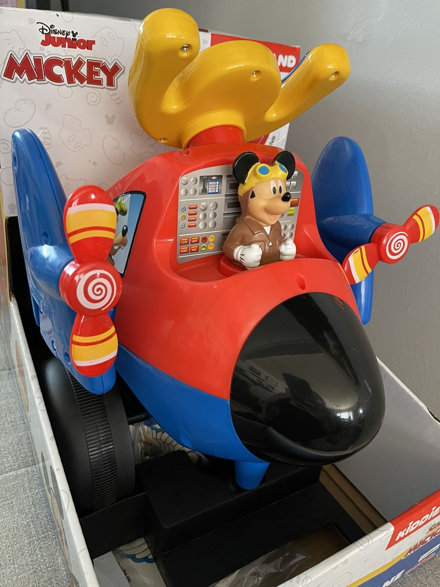 Disney Mickey Mouse Ride On Toy Airplane