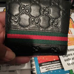 Gucci red Stripe Black Wallet