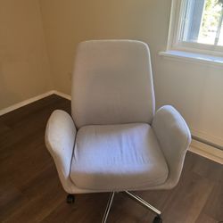 chair and lamp