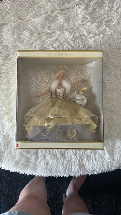 Year 2000 $25.00 Special Edition Celebration Barbie (Blonde)—also known as the Holiday Celebration Barbie (#28269