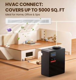 Waterless Essential Oil Diffuser 5000 Sq.Ft Coverage for Large Home, Hotel, or Office, 200ml Cold Air Scent Diffuser Machine with Bluetooth App Contro