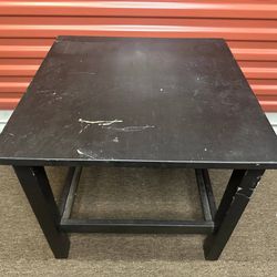 SMALL TABLE DESK BLACK WOOD HOME OFFICE FURNITURE LIVING ROOM A1