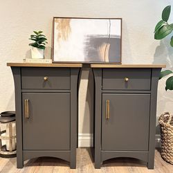 Custom Designed Luxury Tall •Nightstands•End Tables•Bedside