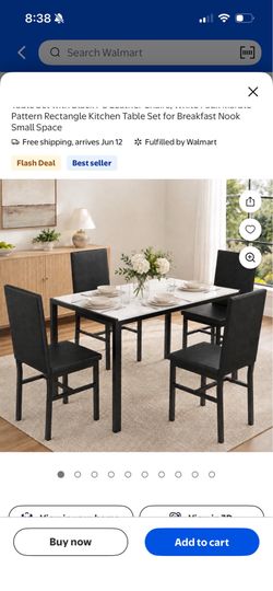 Table with 4 chairs