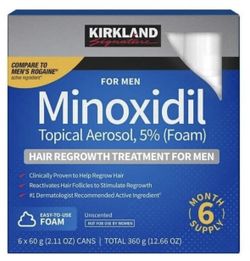 ✳️ Kirkland Hair Regrowth Treatment 5% Minoxidil Foam for Men - 6 Month Supply ✳
