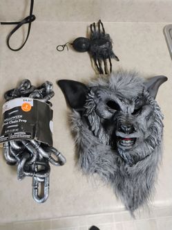 Halloween Items, Wolf Mask . Worn once