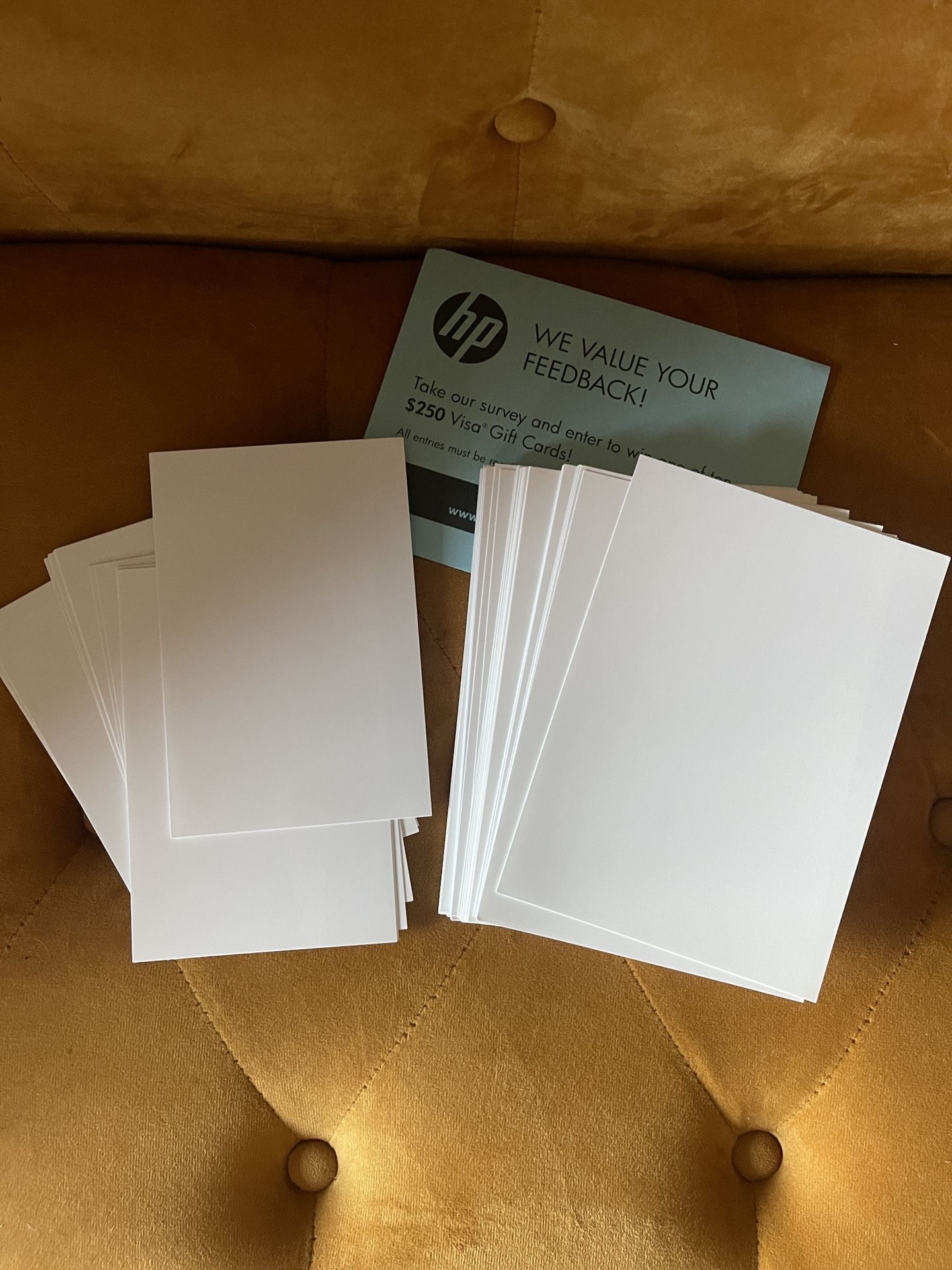 Hp Printer Photo Photograph Paper 5x7” And 3x5”