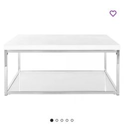 White High Gloss Coffee Table - Brand New