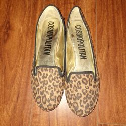 Cosmopolitan Shoes Flats Leopard Print