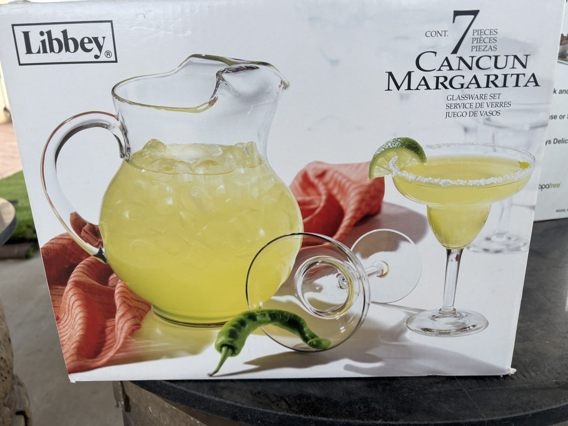 Margarita Glassware & Snack platter