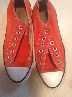 Orange /Red converse