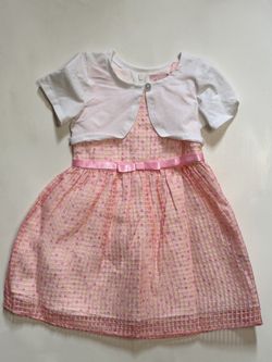 Size 2T Pink Dress Outfit For Girls