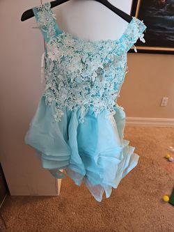 Turquoise Mini Dress