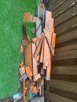 Free outdoor pressure treated wood