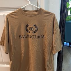 Balenciaga Mens Tan Shirt  
