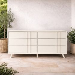 Mid-Century Modern 6-Drawer TV Stand