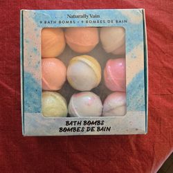 9 Bath Bombs Natural