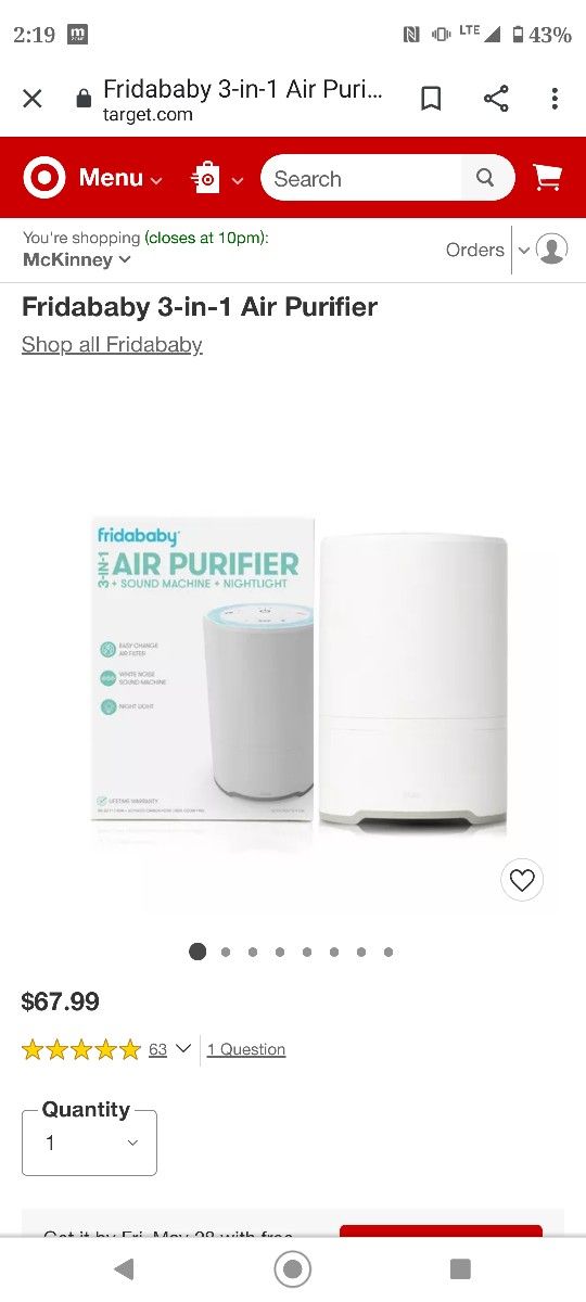 Baby Air Purifier 3-in-1