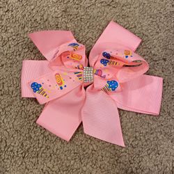 Ice Cream Girls Hair Bow