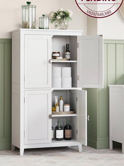 NEW WHITE BATHROOM CABINET