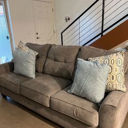 ashley grey couch