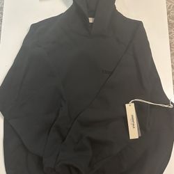 Black Essentials Hoodie Size L