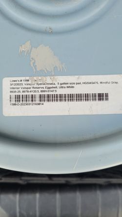 3 Gallons Of Lowe's Valspar Reserve Mindful Gray Paint