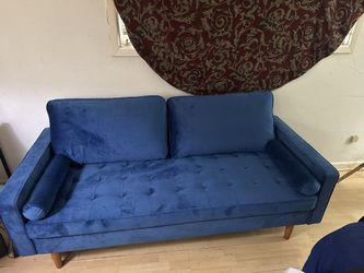Blue Foldable Love Seat