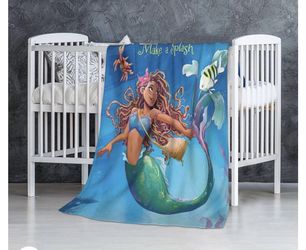 The Little 2023  Mermäid Blanket Cartoon Blanket 50x40”